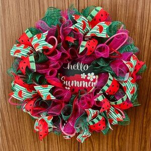 Watermelon themed Wreath